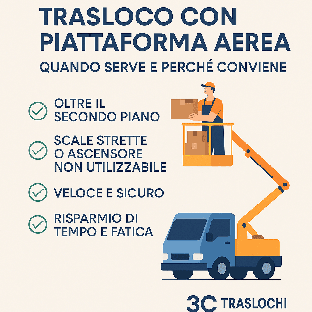 Trasloco Efficiente con Piattaforma Aerea