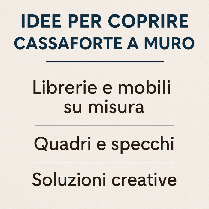 Idee per coprire cassaforte a muro Idee per coprire cassaforte a muro