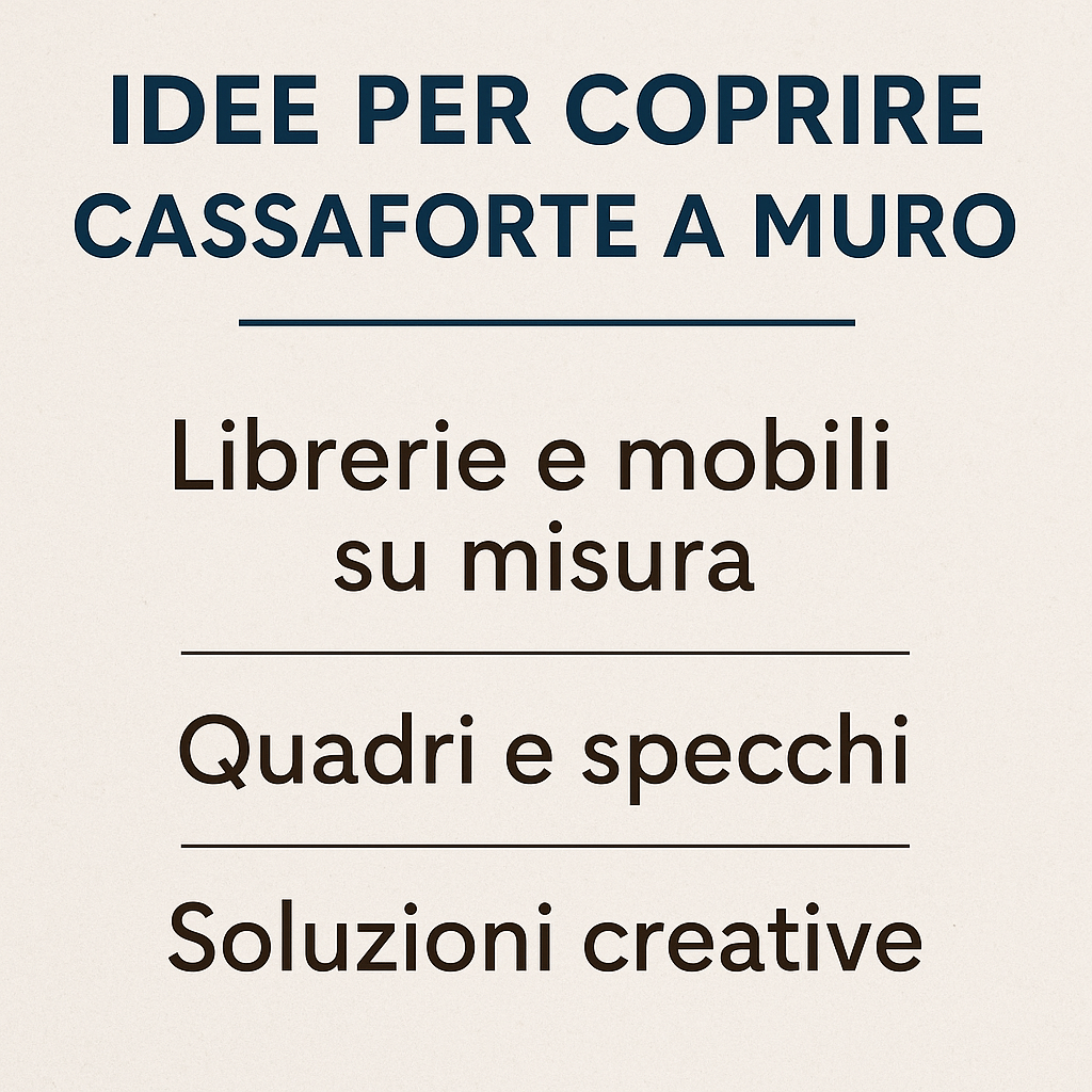 Idee per coprire cassaforte a muro: come trasformarla in un elemento funzionale e discreto