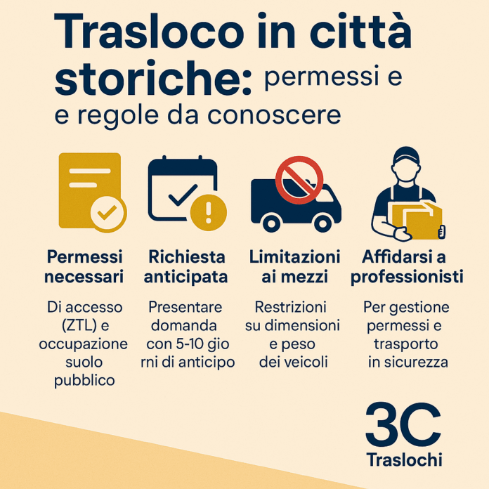 Trasloco in città storiche