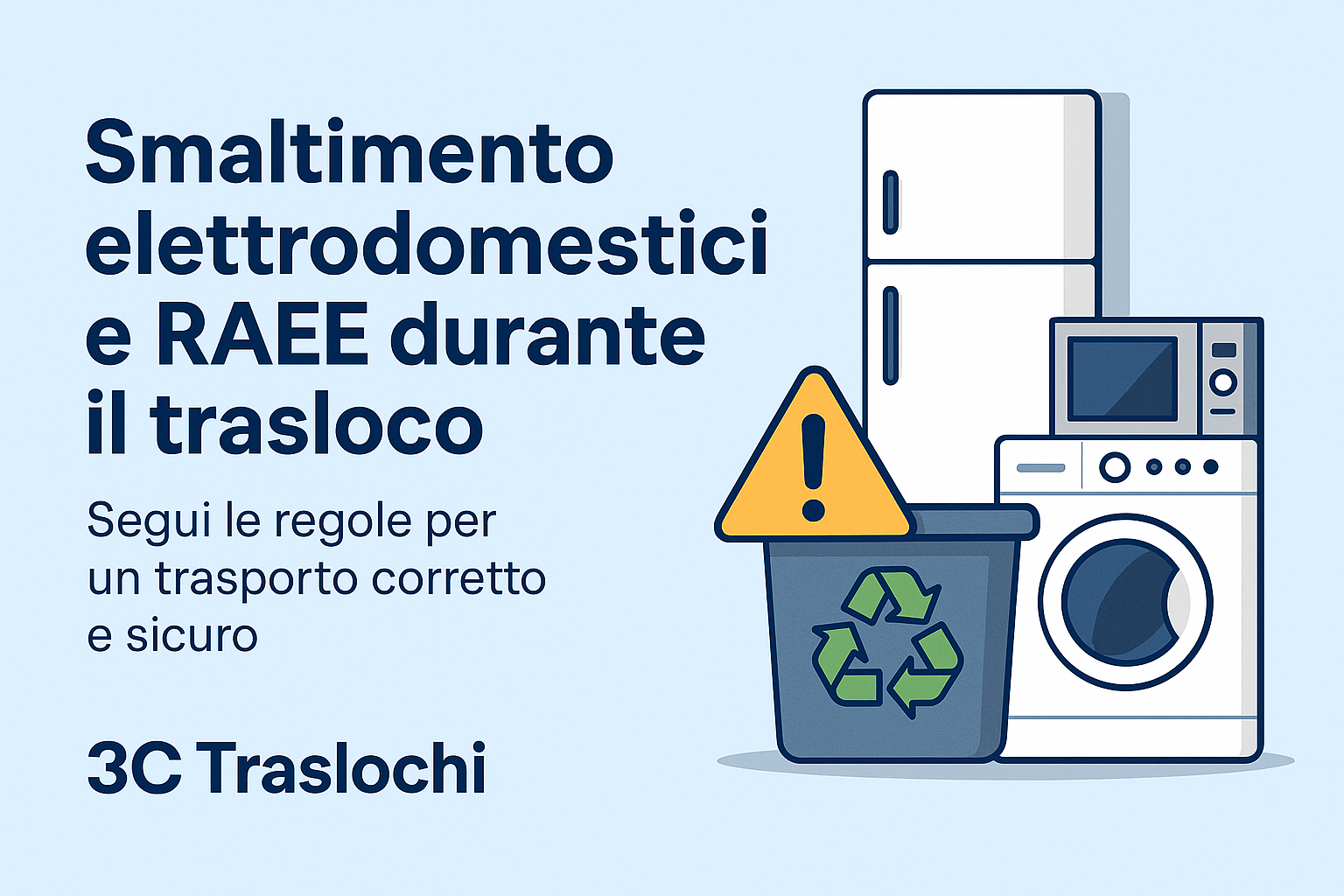 smaltimento RAEE trasloco