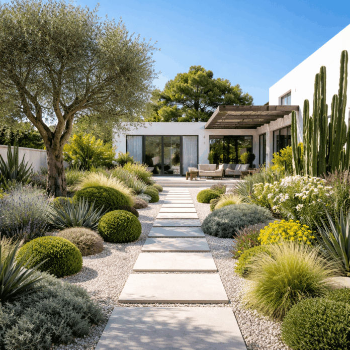 Giardino mediterraneo moderno